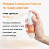 IONSGAKO Mineral Sunscreen Powder SPF Powder for Face Hair Scalp Sunscreen Powder Breathable Translucent Powder Broad Spectrum UV Protection SPF 35 Setting Mineral Powder Face Sunscreen 0.71oz