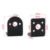 JIUWU 6pcs 25mm DC Gearbox Motor Bracket, Gear Reduction Motor Holder, High-Hardness Metal Gear Motor Fixed Seat, Anti-Rust Motor Mount Bracket