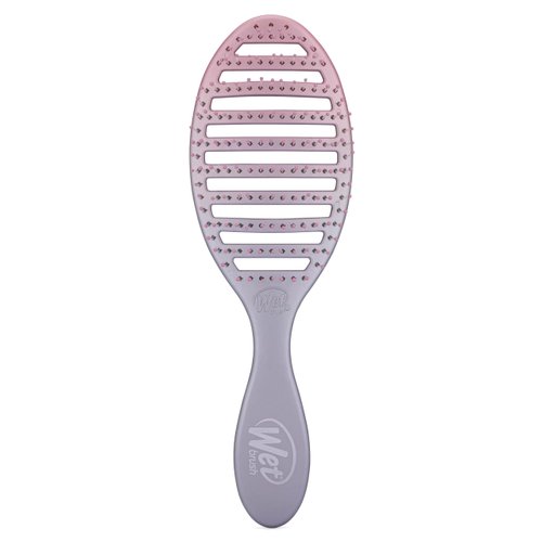 Wet Brush Speed Dry Hair Brush, Pink/Purple (Feel Good Ombre) - Vented Design & Soft HeatFlex Bristles Are Blow Dry Safe - Ergonomic Handle Manages Tangles - Pain-Free Hair Accessories