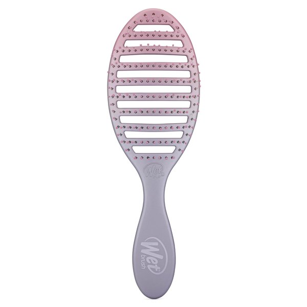 Wet Brush Speed Dry Hair Brush, Pink/Purple (Feel Good Ombre) - Vented Design & Soft HeatFlex Bristles Are Blow Dry Safe - Ergonomic Handle Manages Tangles - Pain-Free Hair Accessories