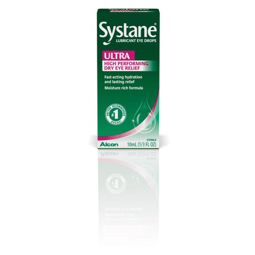 Systane Ultra Lubricant Eye Drops, Artificial Tears for Dry Eye, Single Pack, 10 ml
