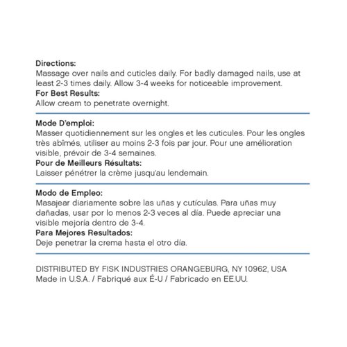 Barielle Nail Strengthener Cream 1 ounce (Pack of 2) Helps Improve Nail Growth, for Healthier and Stronger Nails, Prevents Splitting, Cracks and Ridges, Resists Splits, Peels and Breaks.