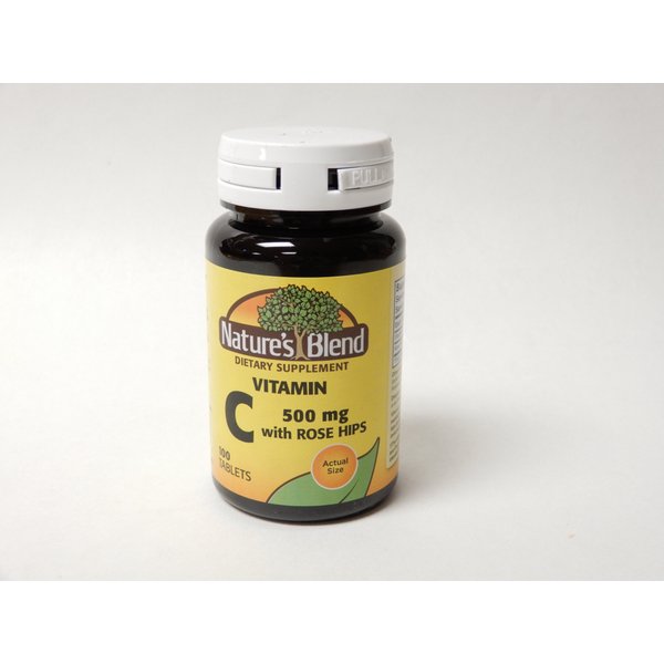 Nature's Blend Vitamin C with Rose Hips 500 mg 100 Tablets