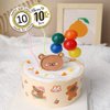REWIDPARTY White Gold 10th Birthday Stickers Rolls Cheers to 10 Years Stickers Happy 10th Birthday Stickers Birthday Party Favors Anniversary Party Decorations Adhesive Party Stickers(500 Per Roll)