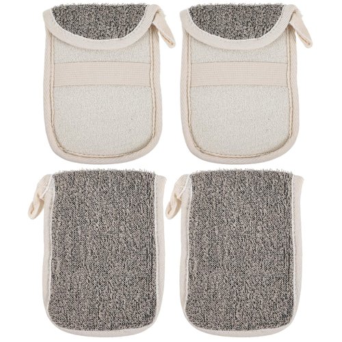 FOMIYES 4pcs Soap Bag Exfoliating Soap Saver Pouch Exfoliator Sponge Holder Soap Pocket Drawstring Bags Body Scrubber Hanging Rope Bags Foam Net for Bath Shower
