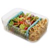 PackIt Mod Lunch Bento Food Storage Container, Mint Green, Shatterproof Crystal Clear Base, with Leak-resistant Dividers and Lid, Microwavable, Dishwasher Safe, Perfect for Meal Prep
