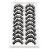 SYlashes False Eyelashes 16mm Faux Mink Lashes Fluffy Thick Crossed Soft Luxury Volume Fake Lashes 10 Pairs Pack