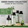 ecoLove - Natural and Organic Liquid Hand Soap - Organic Cucumber, Spinach & Parsley - No SLS or Parabens - Vegan and Cruelty-Free Hand Soap, 17.6 oz