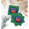 32Pcs Football Birthday Party Supplies Disposable Paper Cocktail Napkins,Sport Football Game Time Tailgate Party Favors Decorations Paper Napkins
