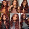 28 28 28 Inch Reddish Brown Bundles Color #33 Body Wave Human Hair Bundles Brazilian Virgin Hair Copper Red Bundles Brown Body Wave Bundles Human Hair Color 33 Bundles