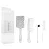 Hair Brush Set Anti Static Massage Vent Hair Brush Detangling Brush with Wide-toothed-comb Paddle Brush for Women Men Multicolored Silver Colour…