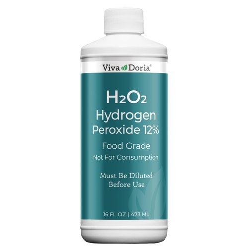 Viva Doria Hydrogen Peroxide 12 Percent Aqueous Solution - Food Grade, 16 Fl Oz