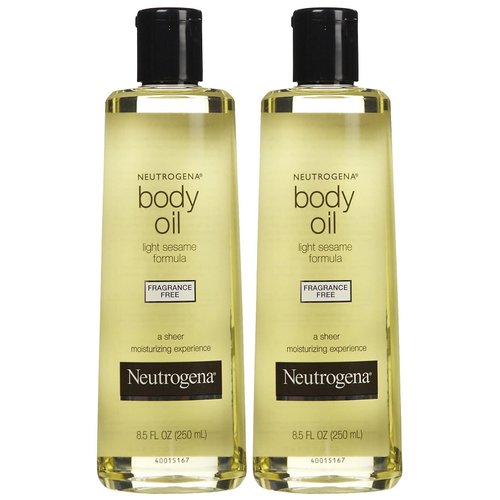Neutrogena Body Oil, Fragrance Free, 8.5 Fl Oz (Pack of 2)