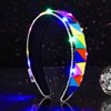 ACEDRE Colorful Light Up Rave Headbands Glow LED Mirror Hair Band Nightclub Party Costume Hair Accessories for Women