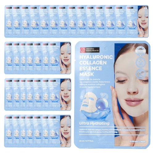 Innerest Original Derma Beauty Collagen Face Masks 36 PK Ultra Hydrating Hyaluronic Face Mask Skin Care Sheet Masks Set for Beauty & Personal Care Korean Face Mask