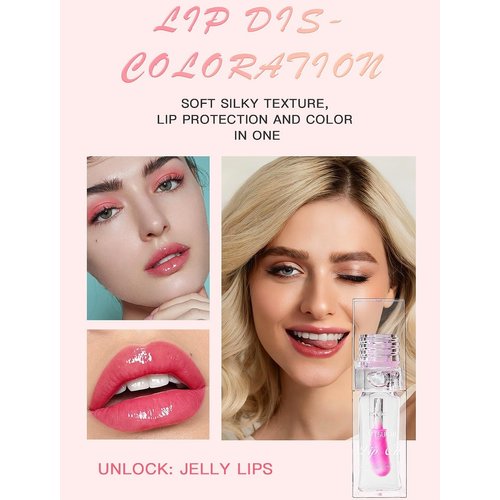 PAQIMAN 3 Pcs Magic Color Changing Lip Oil,Long-Lasting Wear Non-Stick Cup Not Fade Waterproof Hydrating Conversionh Glitter Lip Changing Color.(01Color changing & 02-Glitter color changing&03-Berry)