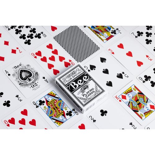 Bee Signature Series Playing Cards Deck, 1 Deck of Black Playing Cards, Thin Crushed, Special Edition