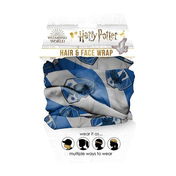 Spoontiques Hair and Face Wraps - Multifunctional Bandanna - Headband - Scarf - Neck Gaiter- Balaclava - Ravenclaw