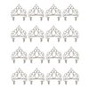 BLUE PANDA 12 Pack Silver Tiara for Girls, Princess Dress Up Crown for Kids Costume Birthday Party Favors in Bulk