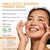 Eau Thermale Jonzac Organic Hyalu Activ C Serum for Face & Eyes - Optimized Vitamin C 5x More Stable With Hyaluronic Acid - Anti-Wrinkle - Brighter & Plumped Skin - 1.01 Fl Oz