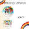 40pck Rainbow High Dolls Party Supplies include 20 plates, 20 napkins for the High Dolls birthday party decoration