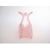 Generic Long clear frosted pink hair claw clip for long hair
