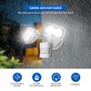 SANSI LED Security Lights, 18W (150Watt Incandescent Equiv.) Motion Sensor Lights, 1800lm 5000K Daylight Waterproof Outdoor Floodlights with Adjustable Dual-Head, White