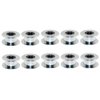 3Dman GT2 20 Toothless Bore 5mm Aluminum Timing Belt Idler Pulley for 6mm Width 3D Printers (10pcs)
