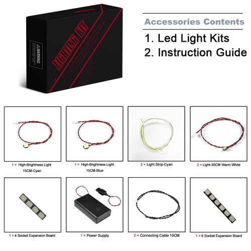BrickBling LED Lighting Compatible with Lego 76265 DC Batwing vs. The Joker Toy Set, Creative Light Kit, No Model Included