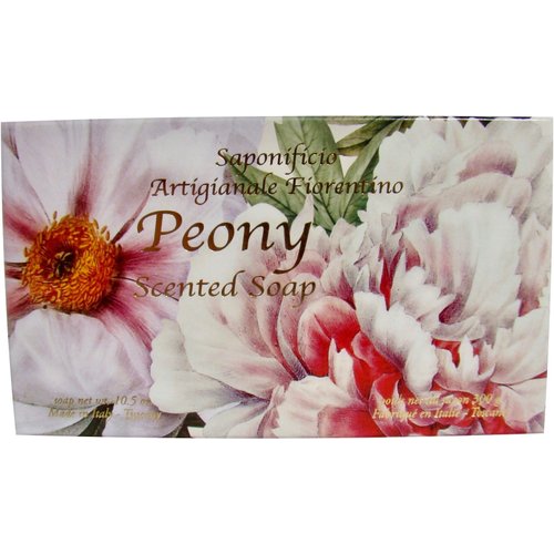 Saponificio Artigianale Fiorentino Peony Single 10.5 Oz. Soap Bar from Italy
