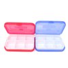 Honbay 4PCS 6 Compartments Waterproof Plastic Pill Organizer Box Case for Daily or Travel Use