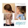 HOYOLS Brown Hair Ties Elastic Bands Small Rubber Bands for Girls Women’s Hair No Damage Mini Stretchy Ponytail Holders Tiny Hairtie for Fine Thin to Medium Hair Bulk 1500pcs TPU (Brown)