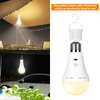 E26 Rechargeable Light Bulbs with Remote Control, 2600mAh Battery Operated Light Bulb with Hook, 3000K-6500K，40W Equivalent, 3 Timer, for Sconces Lamps Without Power, Camping, Emergency 1 Pack