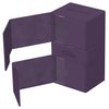 Ultimate Guard Flip 'n' Tray 200+, Deck Case for 200 Double-Sleeved TCG Cards +Dice Tray, Purple, Independent Magnetic Closure & Microfiber Lining