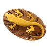 Gecko, All Natural Wood Puzzle Box, Handcrafted with Hidden Compartment and Key, Exotic Intarsia Wood Art