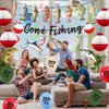 Gone Fishing Party Decorations Kit Include Hanging Banner Hanging Swirl Balloons Honeycomb Ball Fishing Party Supplies for for Fishing Theme Party Birthday Baby Shower Party Favor