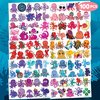 100 PCS Octopus Themed Birthday Party Favors Decorations Supplies Decor Octopus Ocean Under the Sea Animals Temporary Tattoos Stickers for Girls Boys Baby Shower Gifts Student School Prizes Rewards