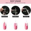 C12rtive Acrylic Nail Clipper with Magnets,Nail Clipper for False Nail Tips,Acrylic Nails Cutter with Sizer Magnets 10PCS,Manicure Tool for Salon or Home Nail Art(Pink)
