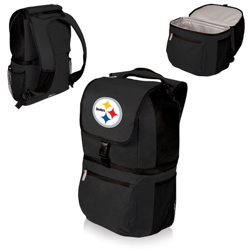 Black Pittsburgh Steelers Zuma Cooler Backpack