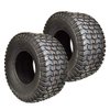 Two New 18x6.50-8 Lawn Tractor Tires - 18x650-8 Turf Tires Tubeless Lawn Mower Tires