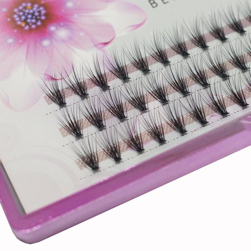 Dedila 8/10/12/14/16/17/18/20mm 60pcs 20 Root Grafting Individual False Eyelashes Mink Natural Long Eye Lashes Cluster Extension Makeup Beauty Fake Eyelash (22mm)