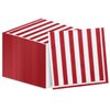 100 Pcs Red and White Striped Napkins, Carnival Circus Party Napkins Carnival Paper Napkin for Carnival Circus Party, Kid’s Birthday, Baby Shower