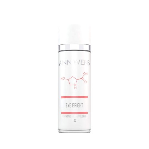 Ann Webb Eye Bright Cream - Anti Aging Eye Cream w/Collagen Peptides & Hyaluronic Acid for Dark Circles, Firms Fine Lines 1oz