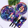 LXlucktim Video Game Party Supplies - 163Pcs Gamer Gaming Game On Party Tableware Set Decoration For Boys Birthday Party - Table Cover, Plates, Cups, Napkins, Utensils, Serves 20 Guests
