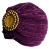 Decou Twist Pleated Hair Wrap Stretch Turban 0545 (Purple)