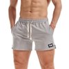 AIMPACT Athletic Shorts for Men 5 Inch Inseam Running Shorts Cotton with Pockets (Gray S)