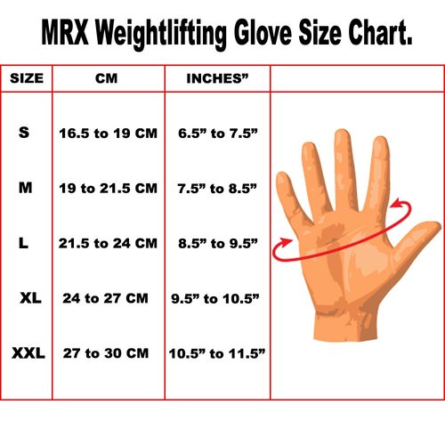 MRX Weight Lifting Gloves Pro Series Gym Fitness Workout Bodybuilding Leather Glove Men/Women Red (Medium)