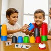 Pairez Toys Quick Stacking Cups Games for Kids, Classic Matching Cup Game, Speed Match Cups Games, Parent-Child Interactive Toys with 24 Cards & 30 Cups, Family Games for Party or Travel