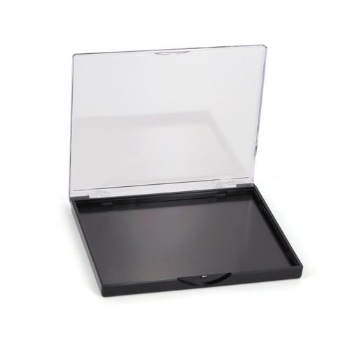 Snowso Empty Magnetic Eyeshadow Palette with Clear Top, Travel Makeup Organizer with 40Pcs Adhesi...