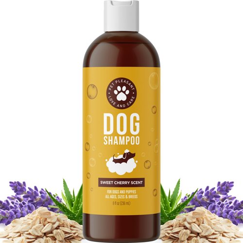 Deodorizing Dog Shampoo for Dry Skin - Moisturizing Colloidal Oatmeal Dog Shampoo for Smelly Dogs and Dog Grooming Supplies - Gentle Oatmeal Shampoo for Dogs for Pet Odor and Dog Wash Puppy Supplies